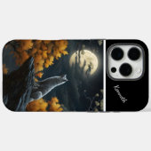 Coques Case-Mate iPhone Loups hurlant à la Pleine lune (Verso (horizontal))