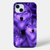 Coques Case-Mate iPhone Loups mauve mystique - Conception graphique audaci (Verso)