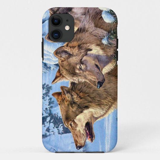 Coques Case-Mate iPhone Loups rouges (Dos)