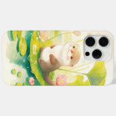 Coques Case-Mate iPhone Loutre sur un nénuphar (Verso (horizontal))