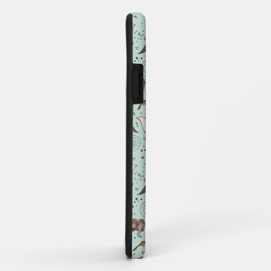 Coques Case-Mate iPhone Loutres en bleu (Dos/Droite)