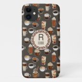 Coques Case-Mate iPhone Louveur de café Monogram (Dos)
