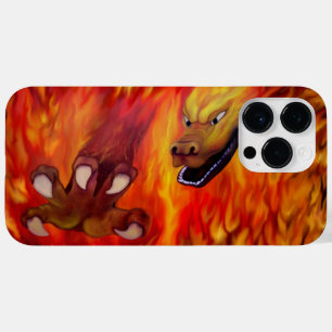 Coque Pour Pour iPhone 14 Pro Max Louvre rouge dragon