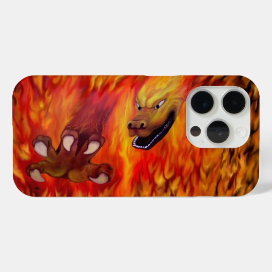 Coques Case-Mate iPhone Louvre rouge dragon (Verso (horizontal))