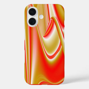 Coques iPhone 16 Love and Gold Abstrait 3D Rainbowart