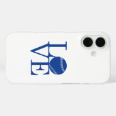 Coques Case-Mate iPhone Love Baseball (Verso (horizontal))