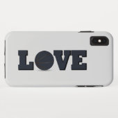 Coques Case-Mate iPhone Love basket-ball avec balle bleue (Dos (Horizontal))