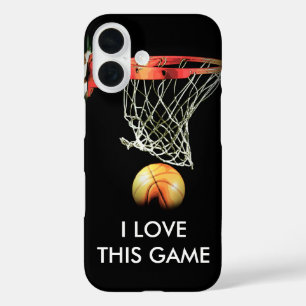 Coques iPhone 16 Love Basketball