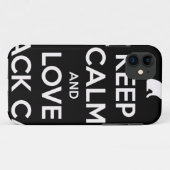 Coques Case-Mate iPhone Love Black Cats (Dos (Horizontal))