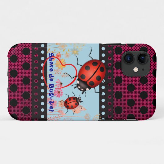 Coques Case-Mate iPhone Love Bug Ladybug (Dos (Horizontal))