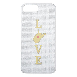 Case-Mate iPhone Case LOVE Carte de l'État de Virginie Occidentale cœur