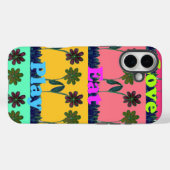 Coques Case-Mate iPhone Love Eat Play Art Print (Verso (horizontal))