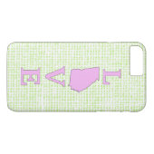 Coques Case-Mate iPhone LOVE Georgia State Map (Dos (Horizontal))