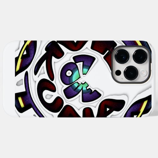 Coques Case-Mate iPhone Love Hakuna Matata Art Imprimer (Verso (horizontal))