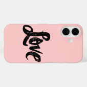 Coques Case-Mate iPhone LOVE Handlett Paris Chic Pale Rose Valentine (Verso (horizontal))