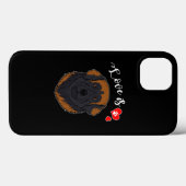 Coques Case-Mate iPhone Love Leonberger Propriétaire Chien Paw Heart Cadea (Verso (horizontal))