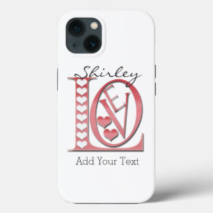 Case-Mate iPhone Case Love Letters with Hearts par Shirley Taylor