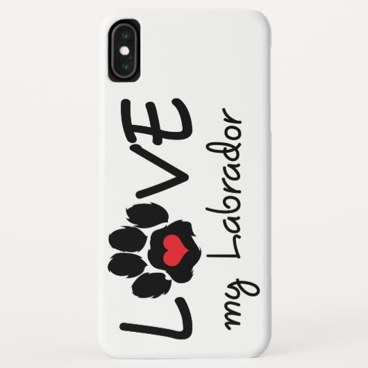 Coques Case-Mate iPhone Love My Labrador (Dos)