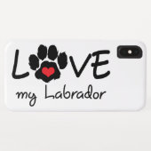Coques Case-Mate iPhone Love My Labrador (Dos (Horizontal))