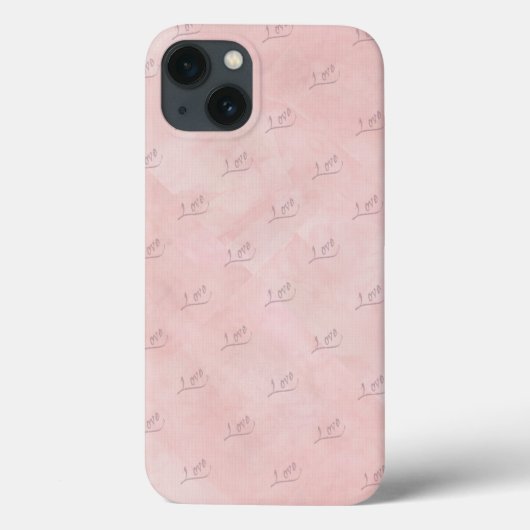 Coques Case-Mate iPhone LOVE on Faded Pink (Verso)