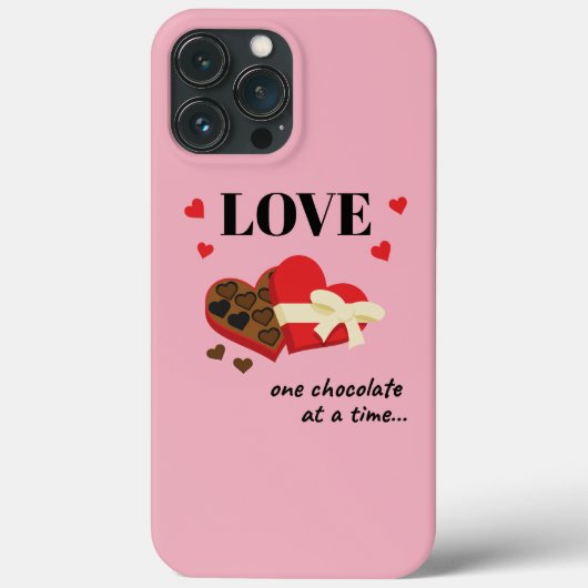 Coques Case-Mate iPhone Love One Chocolate at a Time Drôle Citation (Verso)