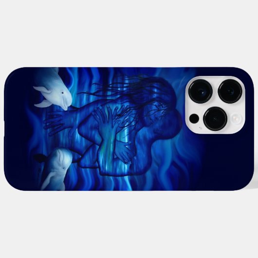 Coques Case-Mate iPhone Love, Passion act - paire avec dauphin (Verso (horizontal))