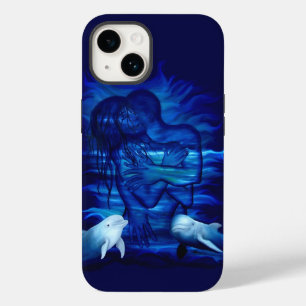Coque Pour iPhone 14 Love, Passion act - paire avec dauphin