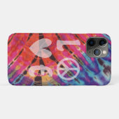 Coques Case-Mate iPhone Love Peace Hippie Boho Pink Batik Tie Dye (Dos (Horizontal))