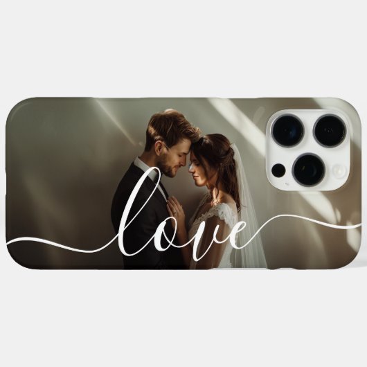 Coques Case-Mate iPhone 'Love' Photo couple personnalisée (Verso (horizontal))