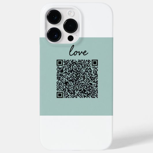 Coques Case-Mate iPhone Love QR Code (Verso)