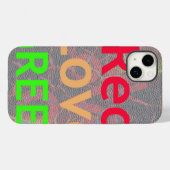 COQUES Case-Mate iPhone LOVE RED GOLDEN VERT (Verso (horizontal))
