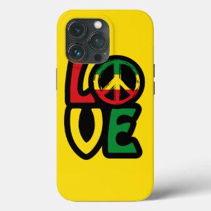 Case-Mate iPhone Case Love reggae musique symbole de paix, Reggae