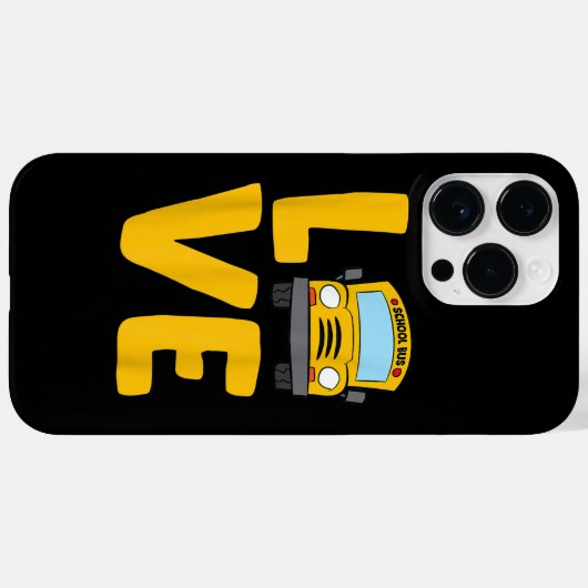 Coques Case-Mate iPhone Love School Bus Driver Schoolbus Busdriver (Verso (horizontal))
