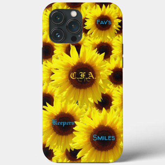 Coques Case-Mate iPhone Love Sunflowers (Verso)
