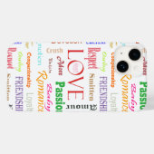 Coques Case-Mate iPhone Love Synonyms par Shirley Taylor (Verso (horizontal))