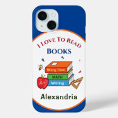 Coques Case-Mate iPhone Love To Read Books Reader Lecture Personnaliser (Verso)