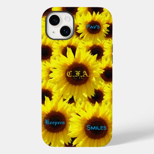 Coques Case-Mate iPhone Love Tough Sunflowers (Verso)