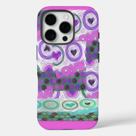 Coques Case-Mate iPhone Lovely Love Heart Motif Art Imprimer (Verso)