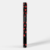 Coques Case-Mate iPhone Loves élégant Red Hearts Motif Personnalisé (Verso / Droite)