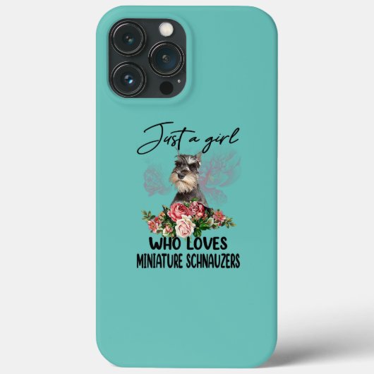 Coques Case-Mate iPhone Loves Schnauzer Funny Schnauzer (Verso)