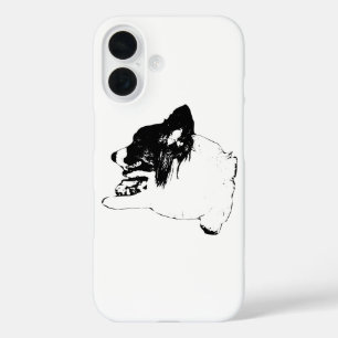 Coques iPhone 16 : Loyal Corgi Guardian en encre
