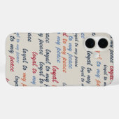 Coques Case-Mate iPhone Loyal to My Peace iPhone Cases 16 (Verso (horizontal))