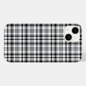 Coques Case-Mate iPhone LPLaid noir et blanc classique (Verso (horizontal))