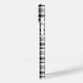 Coques Case-Mate iPhone LPLaid noir et blanc classique (Verso / Gauche)