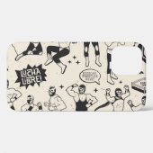 Coques Case-Mate iPhone Lucha Libre : motif de lutteurs mexicains (Verso (horizontal))