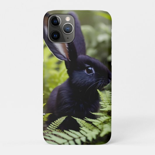 Coques Case-Mate iPhone Lucifer le lapin noir : un ensemble sombre de méfa (Dos)