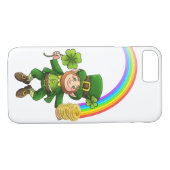 Coques Case-Mate iPhone Lucky Bitcoin Rainbow Leprechaun (Dos (Horizontal))