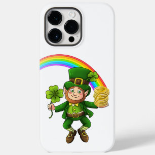 Coque Pour Pour iPhone 14 Pro Max Lucky Bitcoin Rainbow Leprechaun