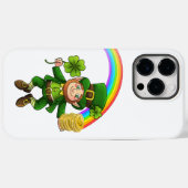 Coques Case-Mate iPhone Lucky Bitcoin Rainbow Leprechaun (Verso (horizontal))