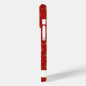 Coques Case-Mate iPhone Lucky Cat With Red Flowers Monogrammed (Verso / Gauche)